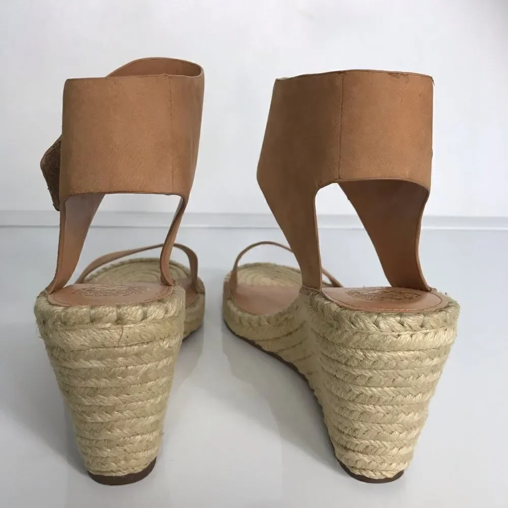 Vince Camuto Levista Leather Ankle Strap Espadrill